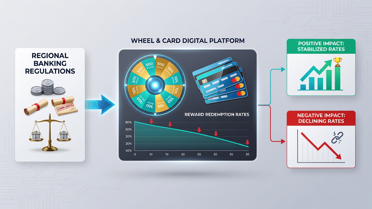 Chart comparing redemption rate statistics across different regulatory regions for digital gaming platforms
